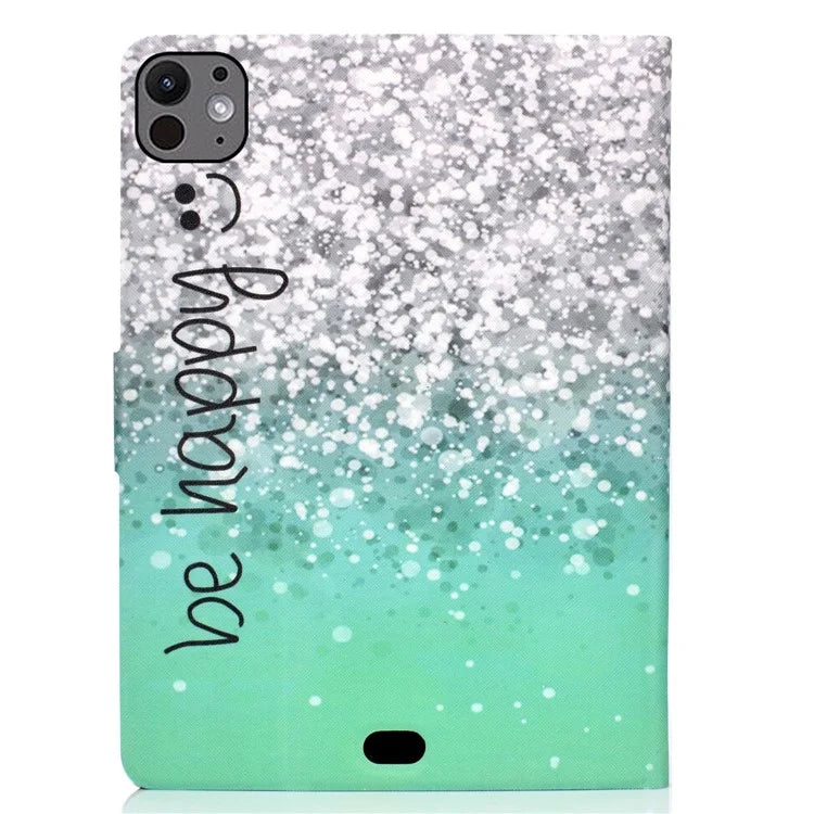 For iPad Pro 11 (2024) Case Pattern Printed Leather Stand Tablet Cover with Card Holder