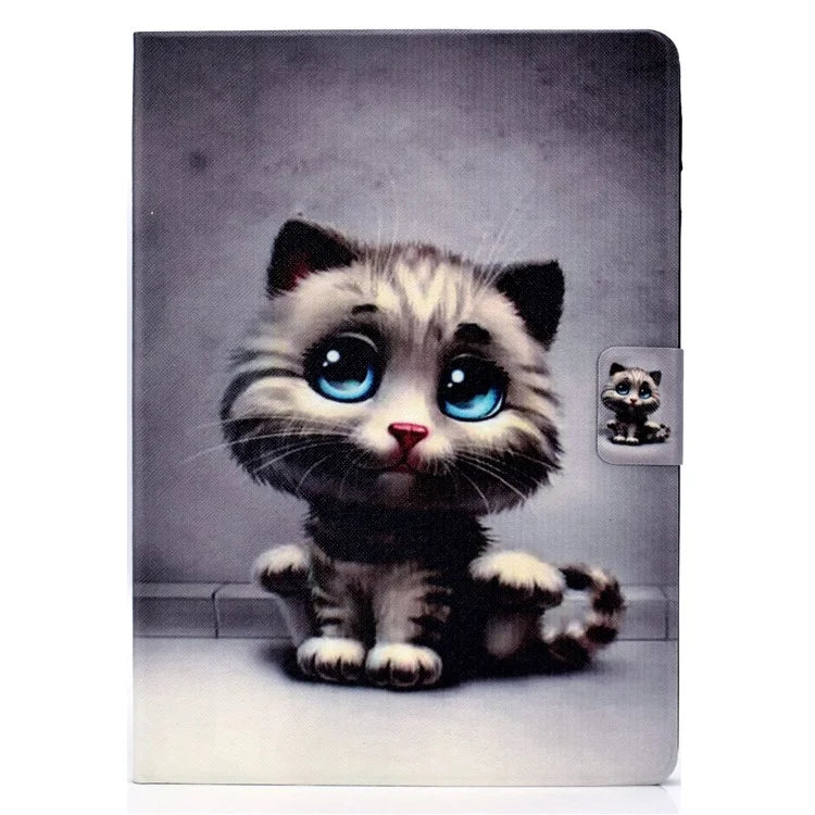 For iPad Pro 11 (2024) Case Pattern Printed Leather Stand Tablet Cover with Card Holder