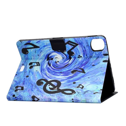 For iPad Pro 11 (2024) Case Pattern Printed Leather Stand Tablet Cover with Card Holder