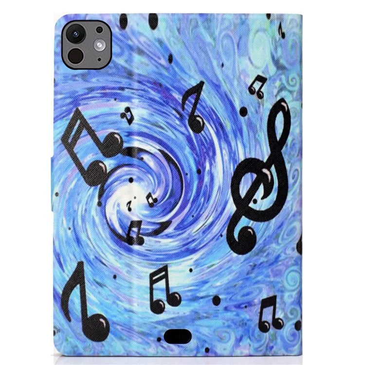 For iPad Pro 11 (2024) Case Pattern Printed Leather Stand Tablet Cover with Card Holder