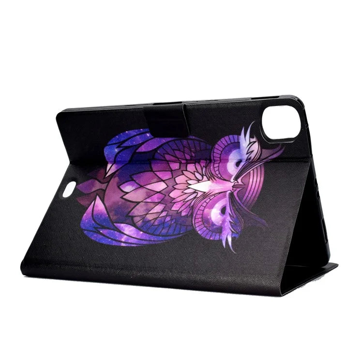 For iPad Pro 11 (2024) Case Pattern Printed Leather Stand Tablet Cover with Card Holder