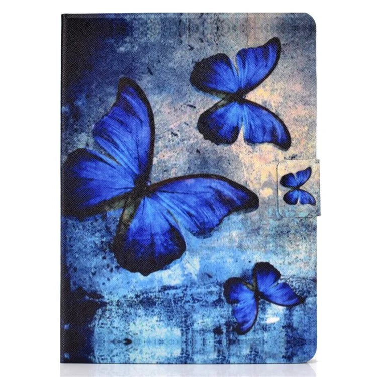 For iPad Pro 11 (2024) Case Pattern Printed Leather Stand Tablet Cover with Card Holder