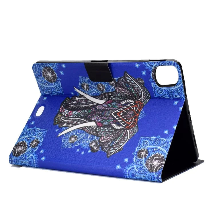 For iPad Pro 11 (2024) Case Pattern Printed Leather Stand Tablet Cover with Card Holder