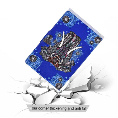 For iPad Pro 11 (2024) Case Pattern Printed Leather Stand Tablet Cover with Card Holder