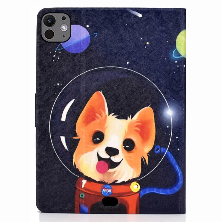 For iPad Pro 11 (2024) Case Pattern Printed Leather Stand Tablet Cover with Card Holder