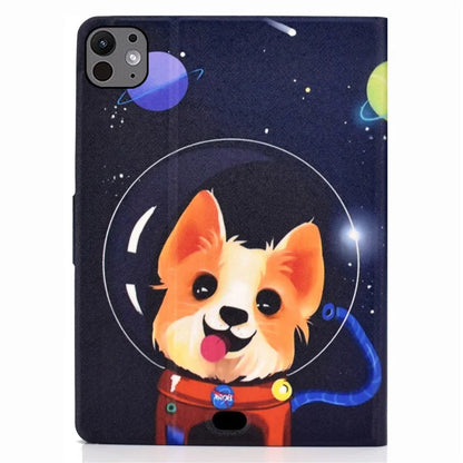 For iPad Pro 11 (2024) Case Pattern Printed Leather Stand Tablet Cover with Card Holder