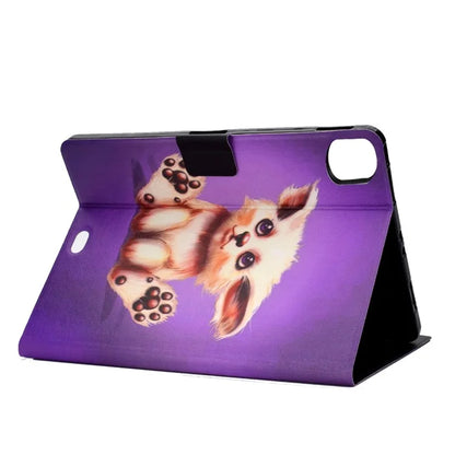 For iPad Pro 11 (2024) Case Pattern Printed Leather Stand Tablet Cover with Card Holder