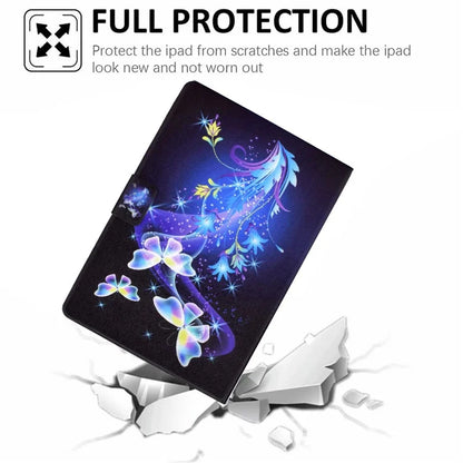 For iPad Pro 11 (2024) Case Pattern Printed Leather Stand Tablet Cover with Card Holder