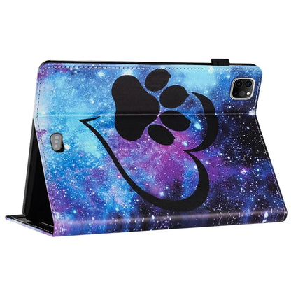 For iPad Pro 11 (2024) Case Pattern Printing Support Stand Card Holder Leather Tablet Cover