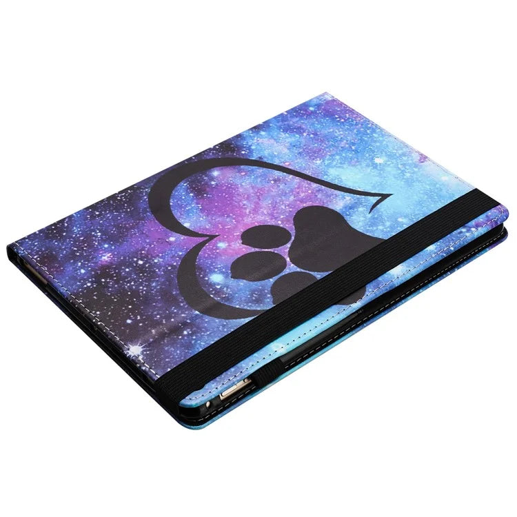 For iPad Pro 11 (2024) Case Pattern Printing Support Stand Card Holder Leather Tablet Cover