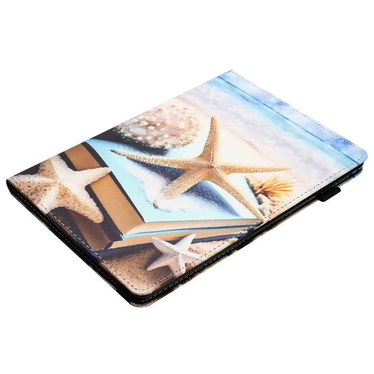 For iPad Pro 11 (2024) Case Pattern Printing Support Stand Card Holder Leather Tablet Cover