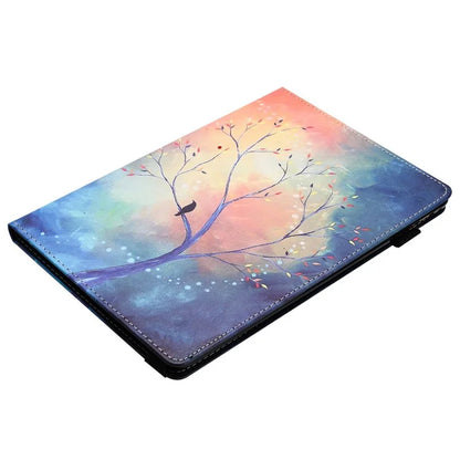 For iPad Pro 11 (2024) Case Pattern Printing Support Stand Card Holder Leather Tablet Cover