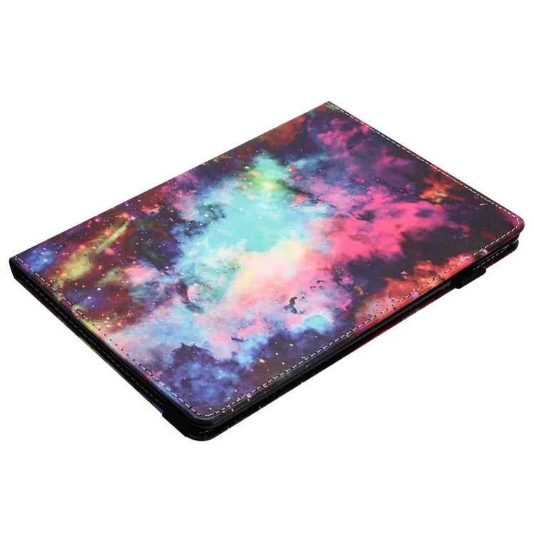 For iPad Pro 11 (2024) Case Pattern Printing Support Stand Card Holder Leather Tablet Cover