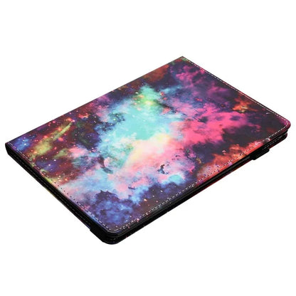 For iPad Pro 11 (2024) Case Pattern Printing Support Stand Card Holder Leather Tablet Cover