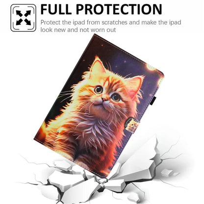 For iPad Pro 11 (2024) Case Pattern Printing Support Stand Card Holder Leather Tablet Cover