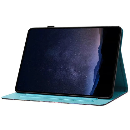 For iPad Pro 11 (2024) Case Pattern Printing Support Stand Card Holder Leather Tablet Cover