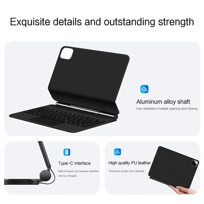 For Xiaomi Pad 6S Pro 12.4 Bluetooth Keyboard with Touchpad Integrated Keyboard Case