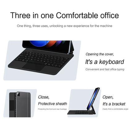 For Xiaomi Pad 6S Pro 12.4 Bluetooth Keyboard with Touchpad Integrated Keyboard Case