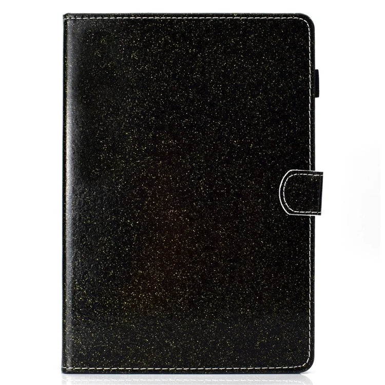 For iPad Pro 11 (2024) Case Card Slot Stand Glittery PU Leather Tablet Cover