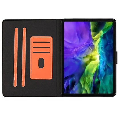 For iPad Pro 11 (2024) Case Shockproof Protective PU Leather Tablet Cover with Card Holder