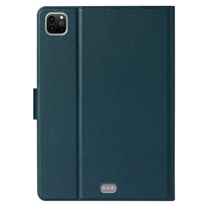 For iPad Pro 11 (2024) Case Shockproof Protective PU Leather Tablet Cover with Card Holderish Green