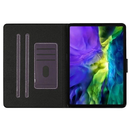 For iPad Pro 11 (2024) Case Shockproof Protective PU Leather Tablet Cover with Card Holder
