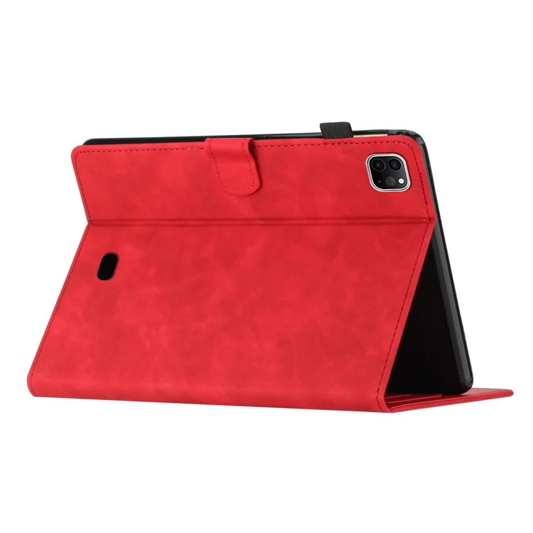 For iPad Pro 11 (2024) Case with Card Slots PU Leather Coconut Tree Smart Tablet Cover