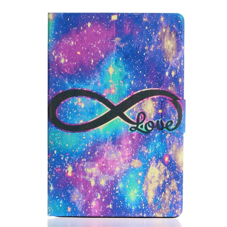 For iPad Pro 11 (2024) Case PU Leather Pattern Printed Card Holder Tablet Cover