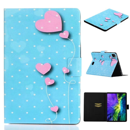 For iPad Pro 11 (2024) Case PU Leather Pattern Printed Card Holder Tablet Cover
