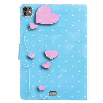 For iPad Pro 11 (2024) Case PU Leather Pattern Printed Card Holder Tablet Cover