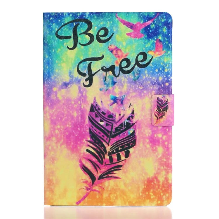 For iPad Pro 11 (2024) Case PU Leather Pattern Printed Card Holder Tablet Cover