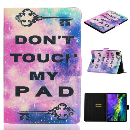 For iPad Pro 11 (2024) Case PU Leather Pattern Printed Card Holder Tablet Cover
