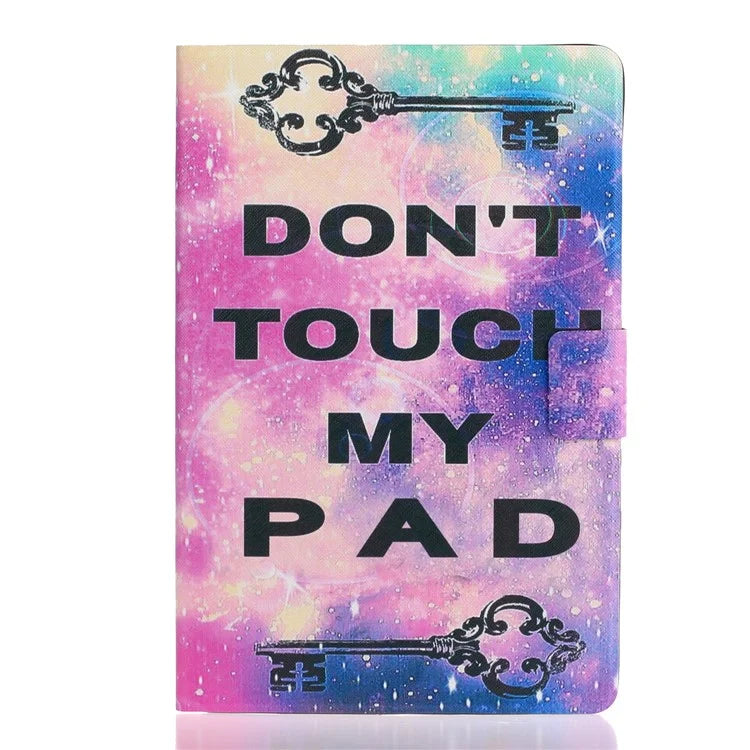 For iPad Pro 11 (2024) Case PU Leather Pattern Printed Card Holder Tablet Cover