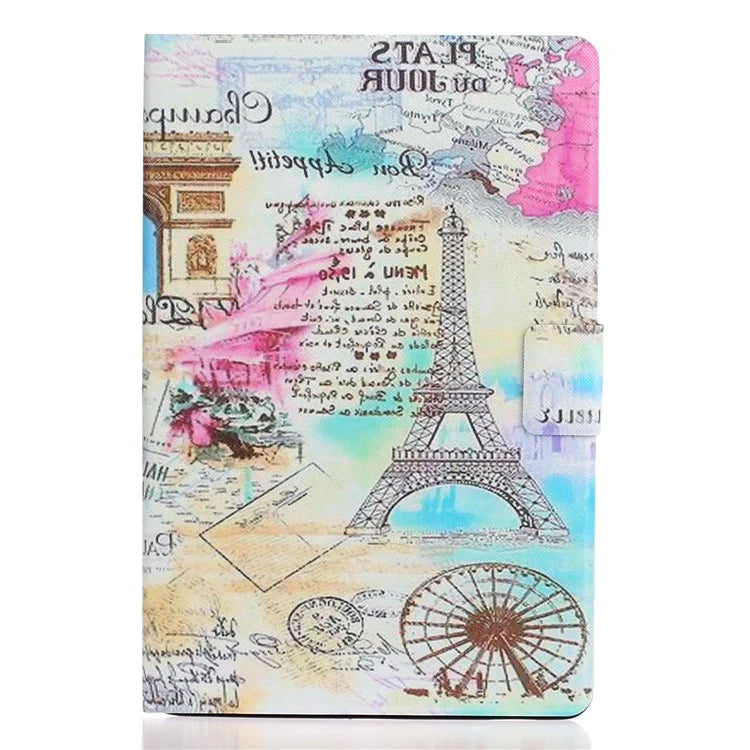 For iPad Pro 11 (2024) Case PU Leather Pattern Printed Card Holder Tablet Cover