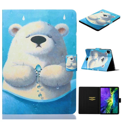 For iPad Pro 11 (2024) Case Pattern Leather Tablet Cover with Card Holder