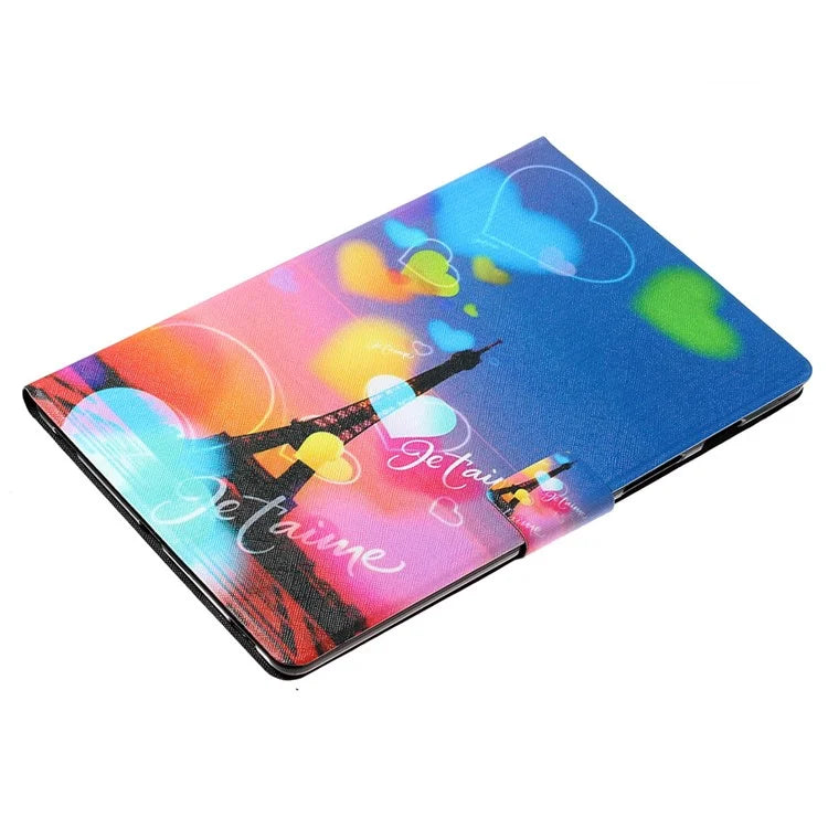 For iPad Pro 11 (2024) Case Pattern Leather Folio Stand Tablet Cover with Card Holder