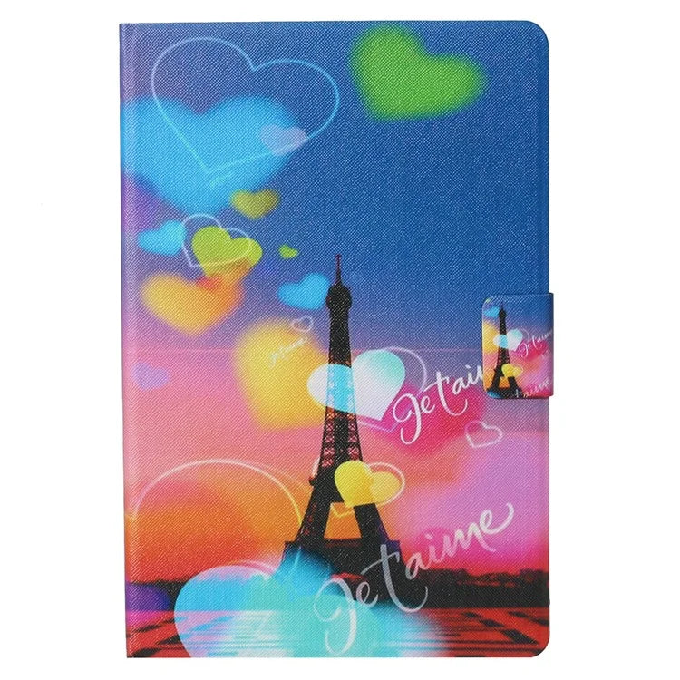 For iPad Pro 11 (2024) Case Pattern Leather Folio Stand Tablet Cover with Card Holder
