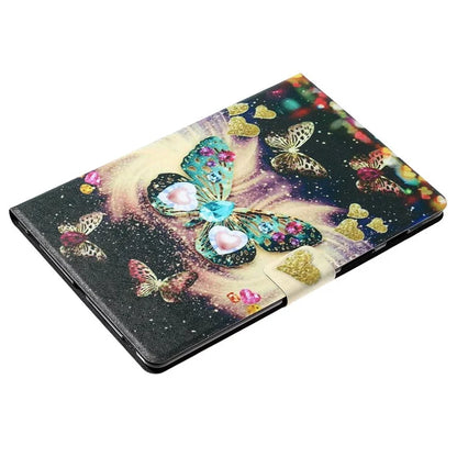 For iPad Pro 11 (2024) Case Pattern Leather Folio Stand Tablet Cover with Card Holder