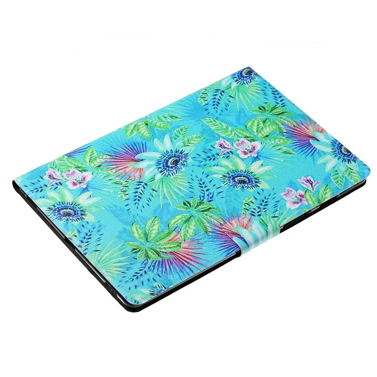 For iPad Pro 11 (2024) Case Pattern Leather Folio Stand Tablet Cover with Card Holder