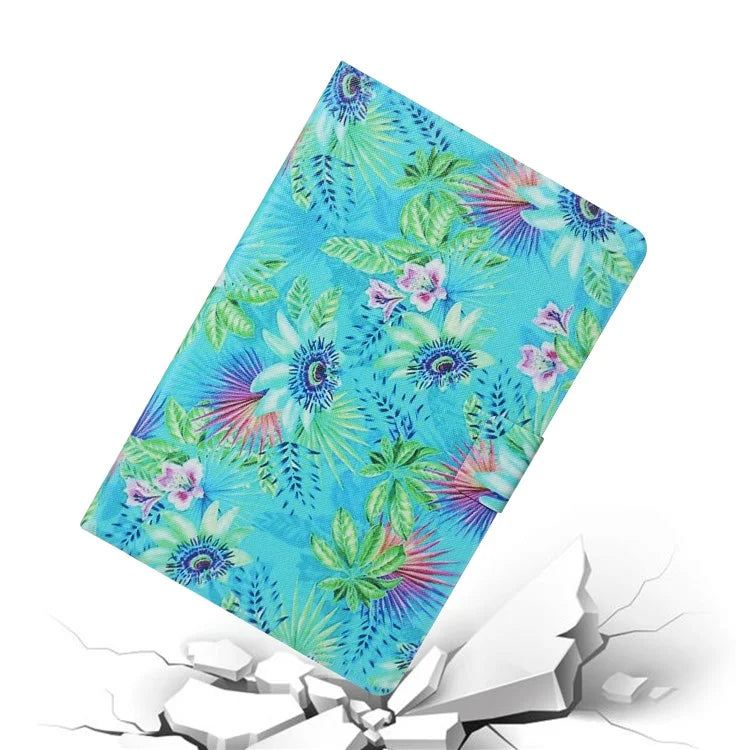 For iPad Pro 11 (2024) Case Pattern Leather Folio Stand Tablet Cover with Card Holder