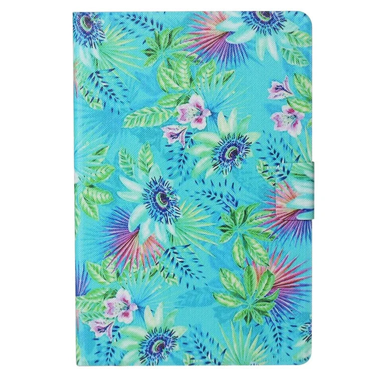 For iPad Pro 11 (2024) Case Pattern Leather Folio Stand Tablet Cover with Card Holder