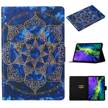 For iPad Pro 11 (2024) Case Pattern Leather Folio Stand Tablet Cover with Card Holder