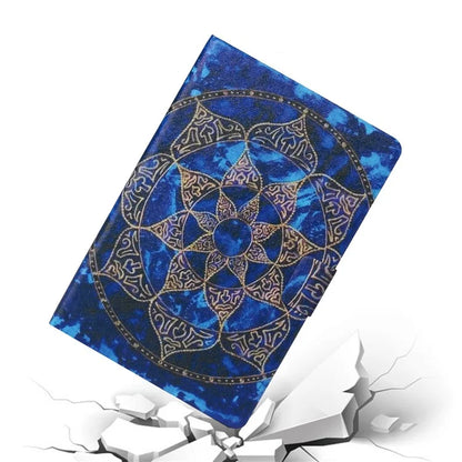 For iPad Pro 11 (2024) Case Pattern Leather Folio Stand Tablet Cover with Card Holder