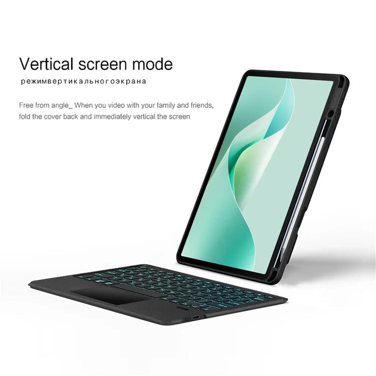 For Huawei MatePad 11.5 S Leather Case with Backlight Wireless Removable Keyboard