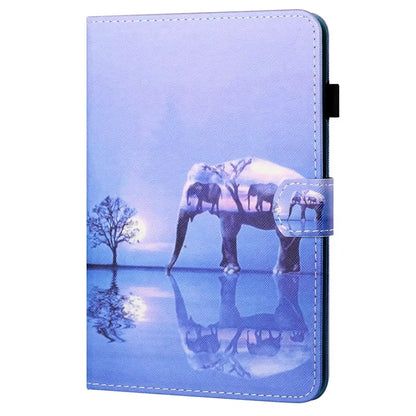 For iPad Pro 11 (2024) Shockproof Case Pattern Print Leather Tablet Cover with Card Holder