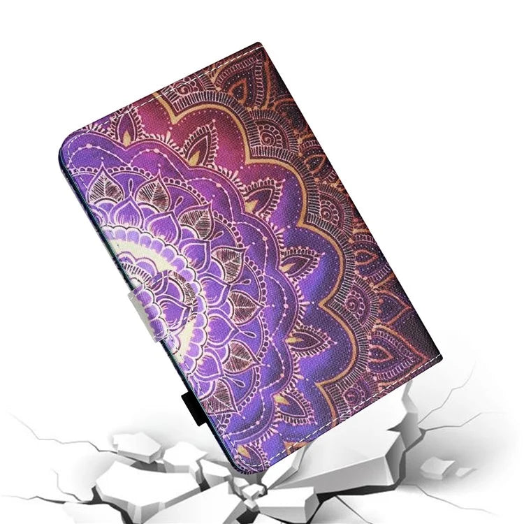For iPad Pro 11 (2024) Shockproof Case Pattern Print Leather Tablet Cover with Card Holder