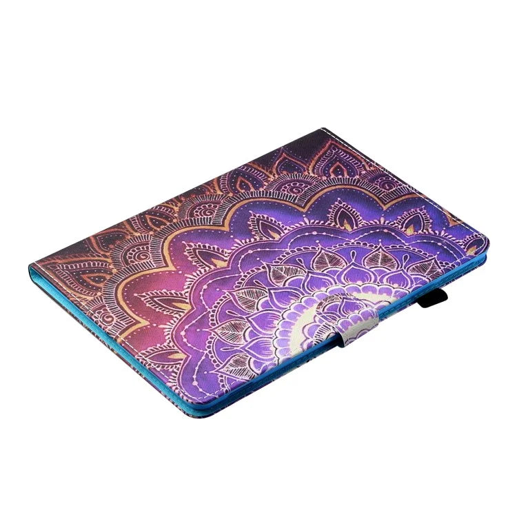 For iPad Pro 11 (2024) Shockproof Case Pattern Print Leather Tablet Cover with Card Holder