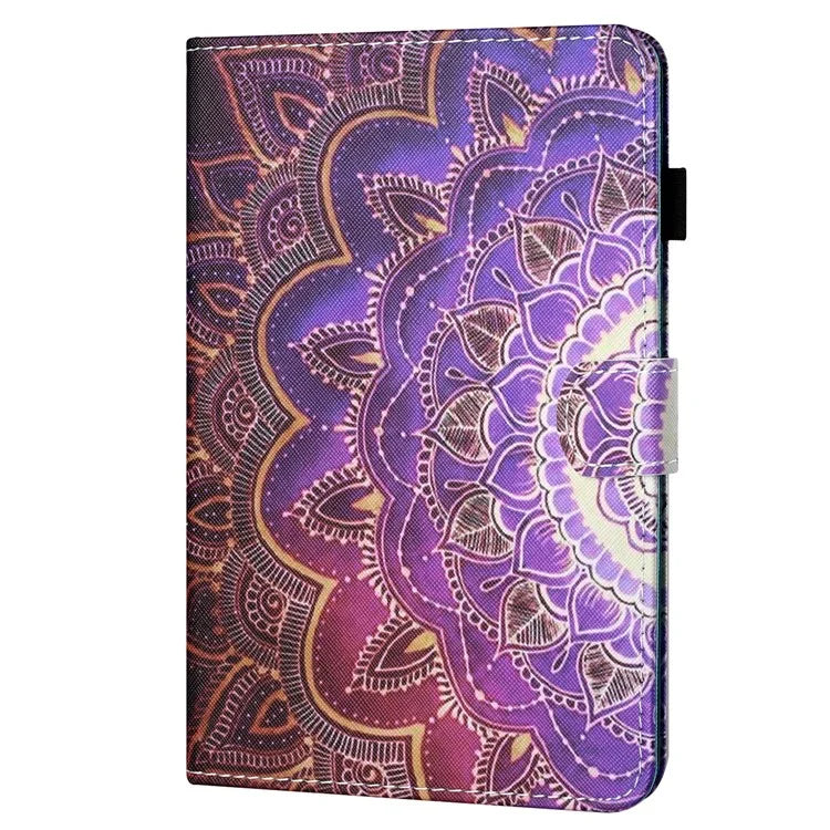 For iPad Pro 11 (2024) Shockproof Case Pattern Print Leather Tablet Cover with Card Holder