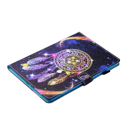For iPad Pro 11 (2024) Shockproof Case Pattern Print Leather Tablet Cover with Card Holder