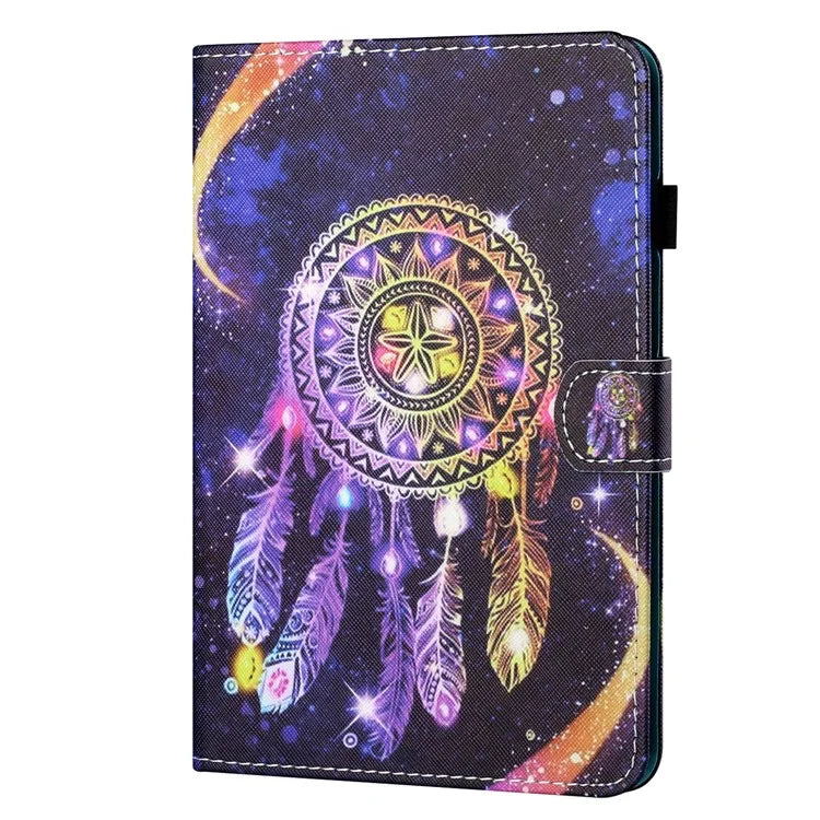 For iPad Pro 11 (2024) Shockproof Case Pattern Print Leather Tablet Cover with Card Holder